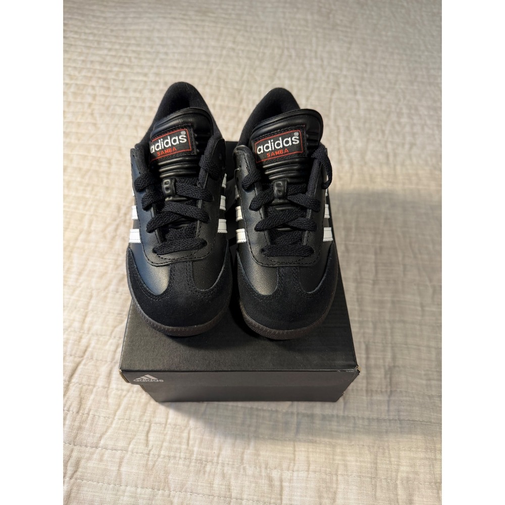 Adidas Samba Classic J Black White Indoor Soccer Shoes 036516 Kids Size 12K